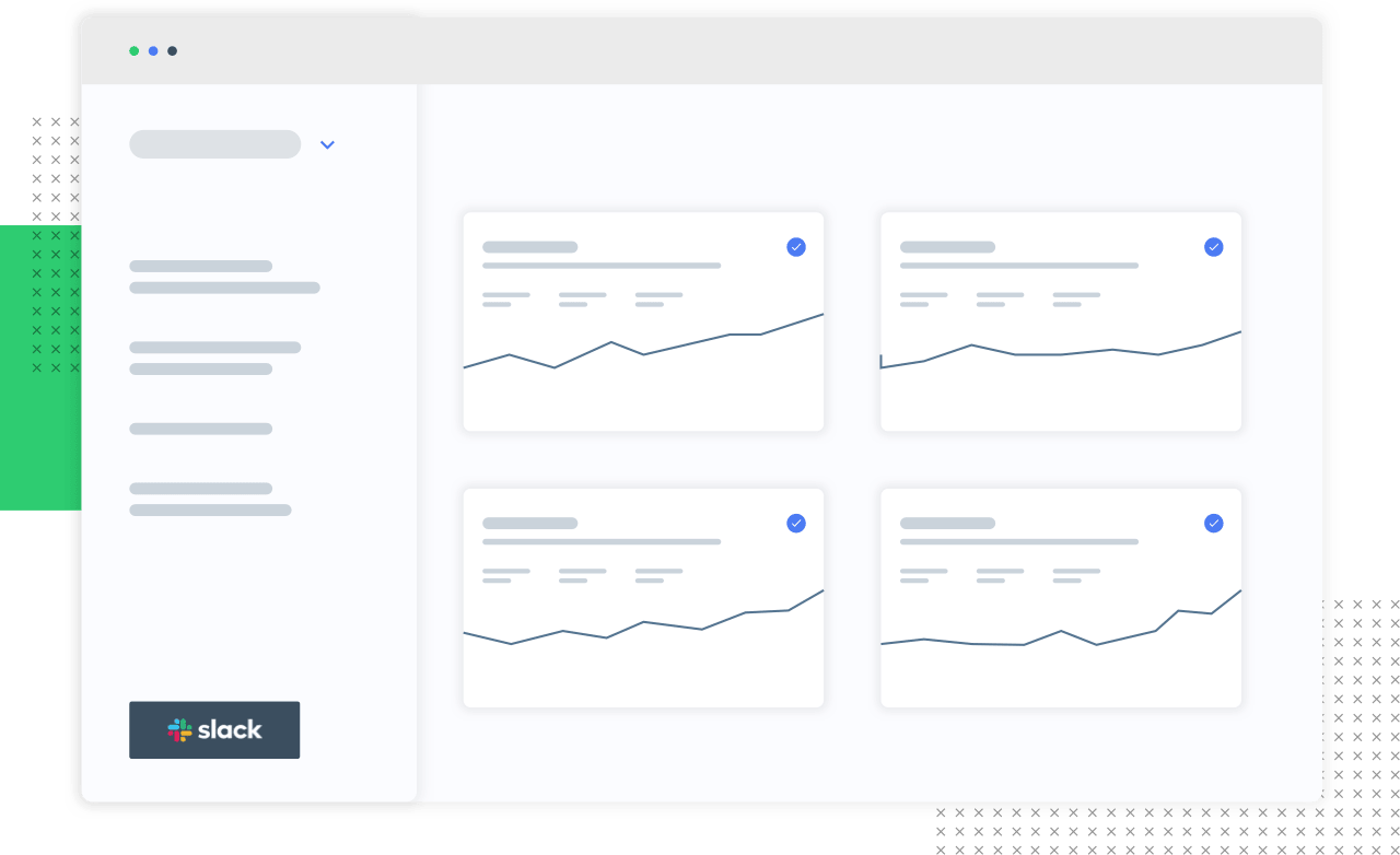 website layout with graphs